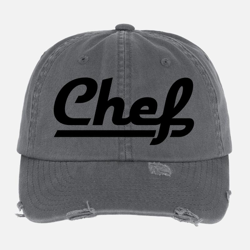 Chef Casquette vintage effet usé Flexfit