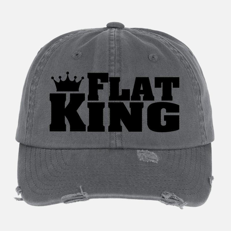 FLAT KING Flat Coated Retriever Flexfit Vintage Destroyed Cap