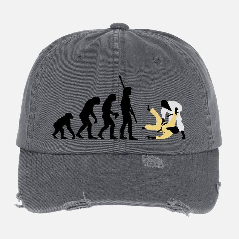 evolution_judo_a_3c Flexfit Vintage Destroyed Cap