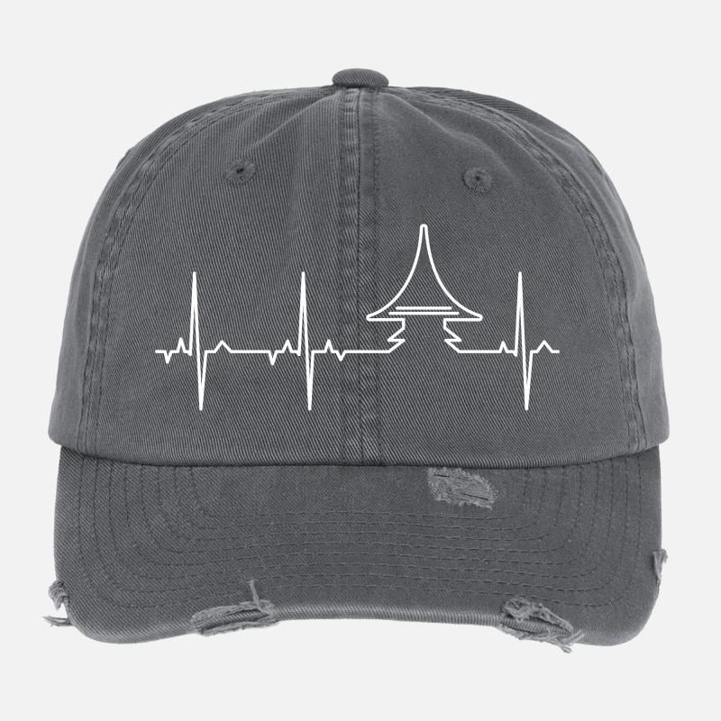 ECG - Whisky “Heart Peat” Flexfit Vintage Destroyed Cap