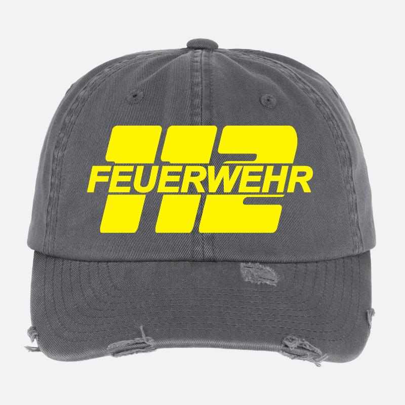 Feuerwehr 112 Flexfit Vintage Destroyed Cap