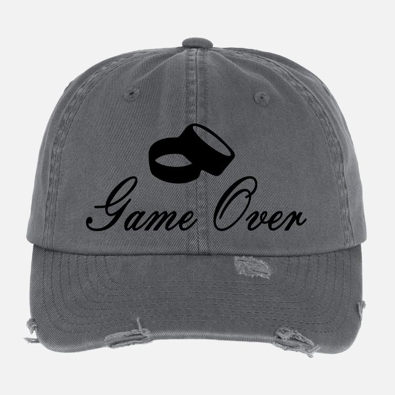 gameover Flexfit Vintage Destroyed Cap