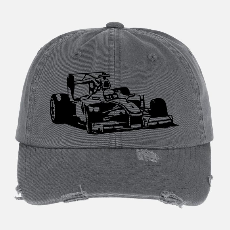 cb46_formula1 Casquette vintage effet usé Flexfit