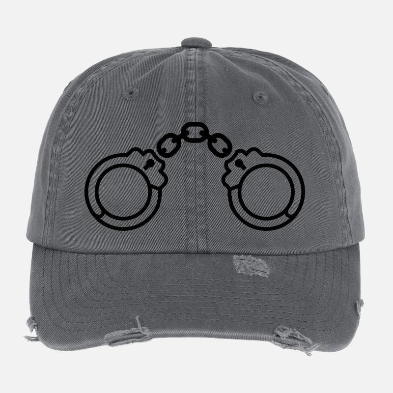 handschellen_1__f1 Flexfit Vintage Destroyed Cap
