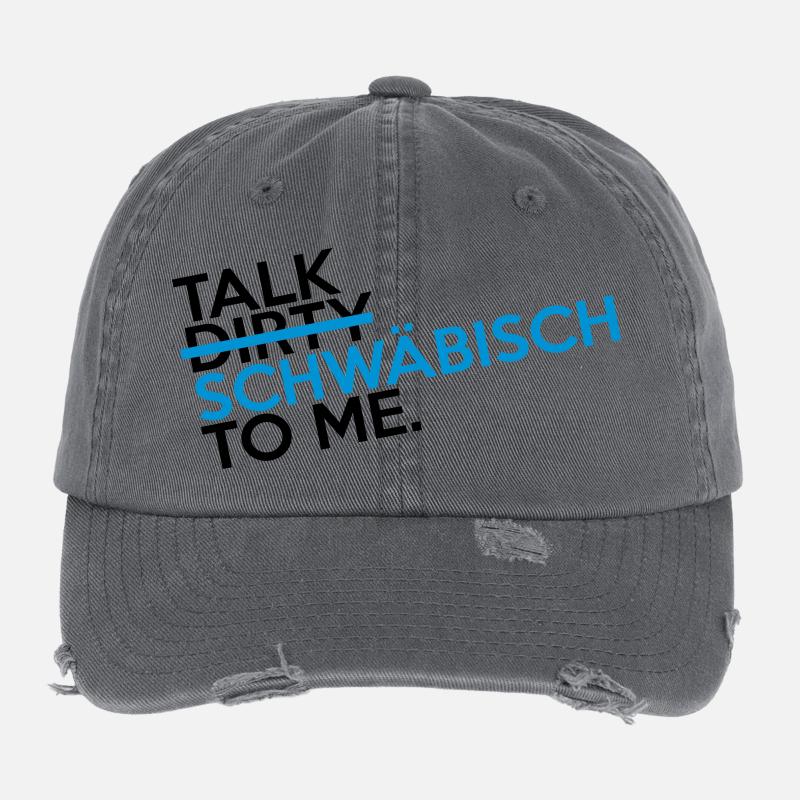 talk_swaebisch_2c Flexfit Vintage Destroyed Cap
