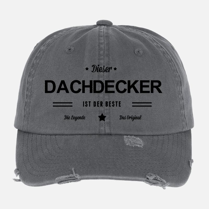 Bester Dachdecker Flexfit Vintage Destroyed Cap