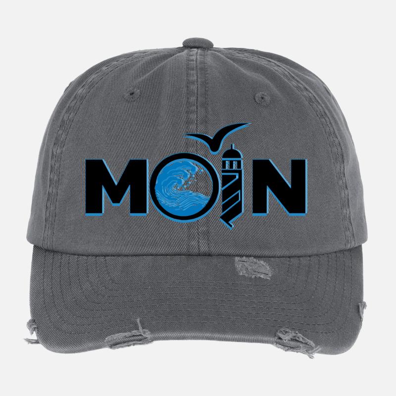 Moin Norddeutsch Casquette vintage effet usé Flexfit