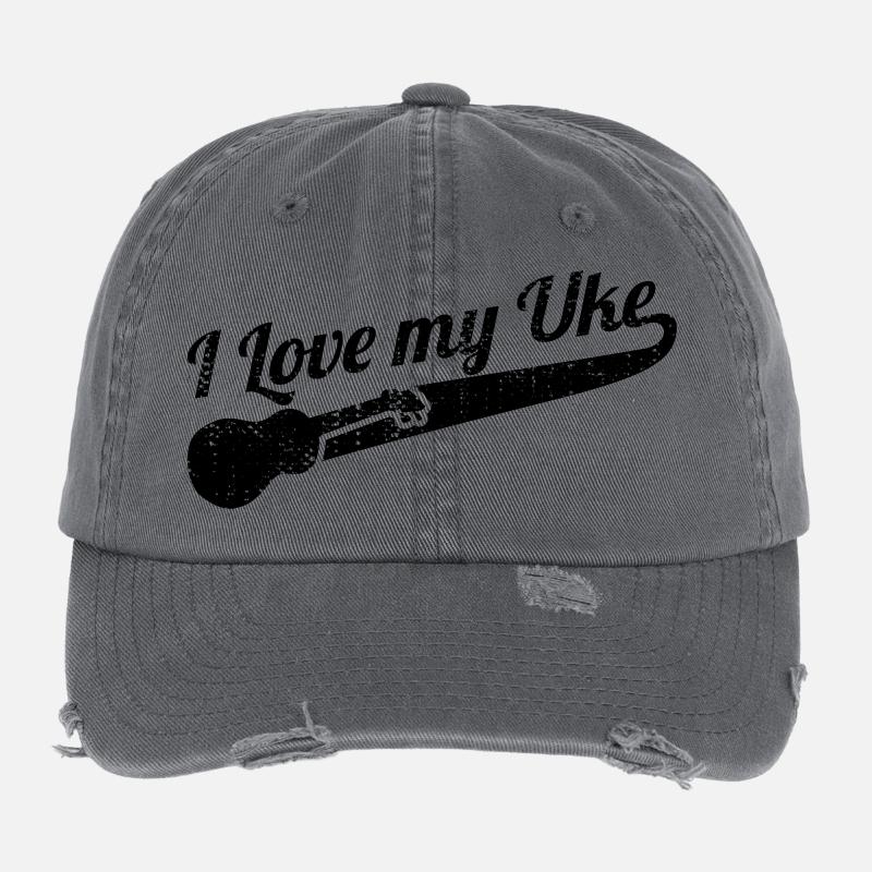 Ukulele Lovers Flexfit Vintage Destroyed Cap