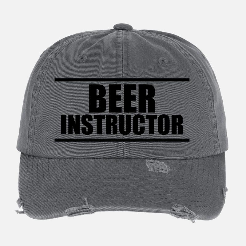 Beer Instructor B Casquette vintage effet usé Flexfit