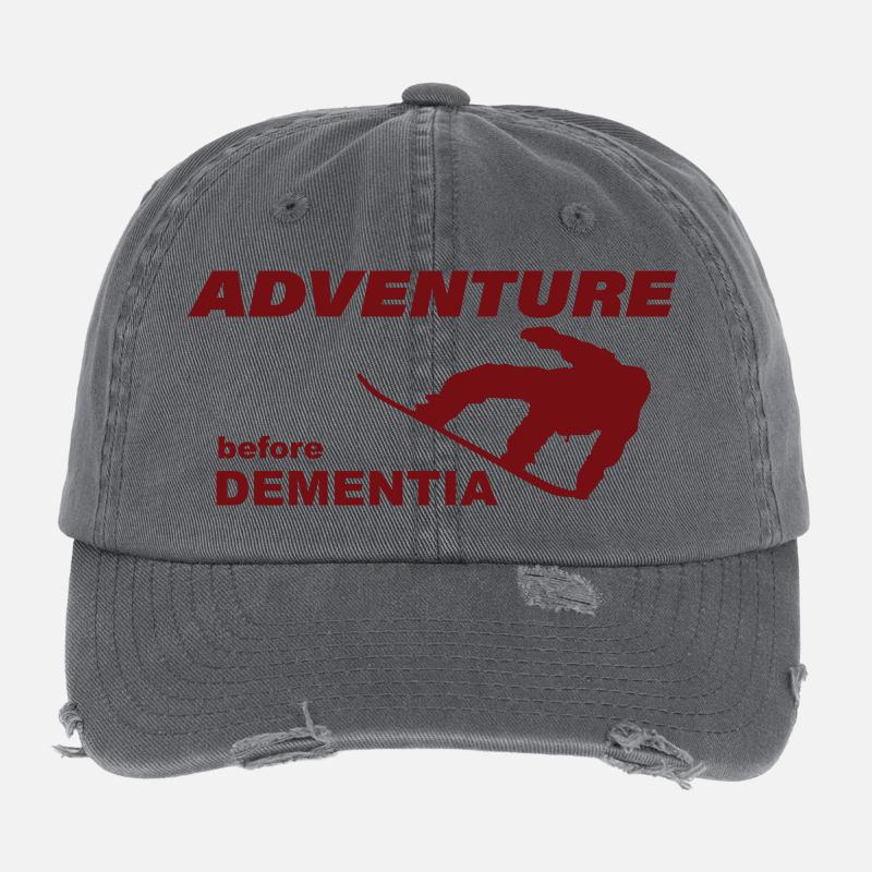 SNOWBOARD ADVENTURE Flexfit Vintage Destroyed Cap