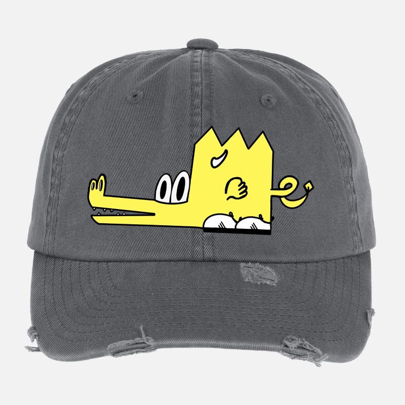 Drako le dragon Casquette vintage effet usé Flexfit