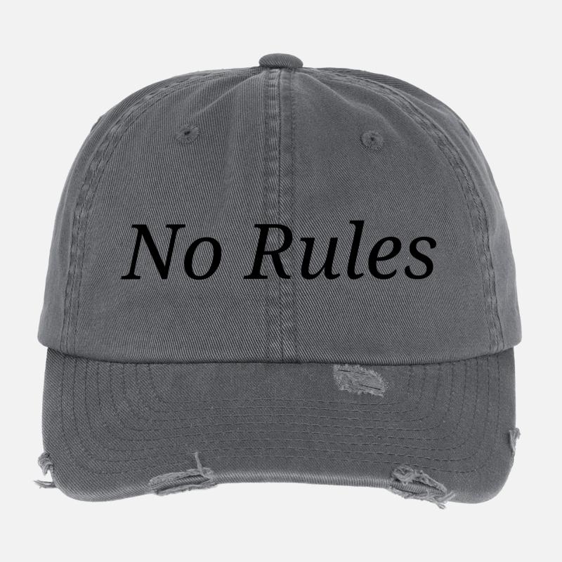 No Rules Flexfit Vintage Destroyed Cap