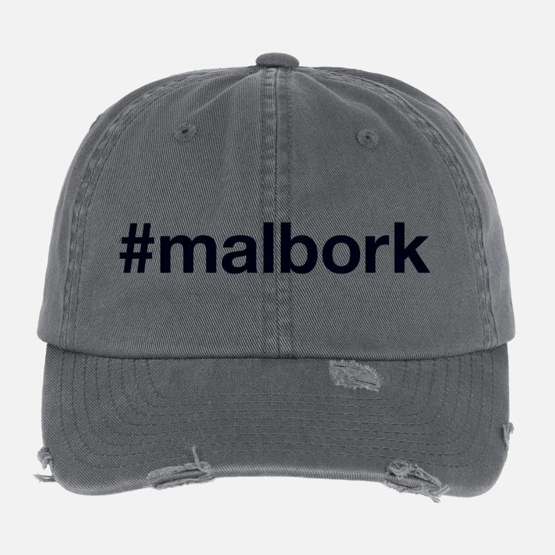 Hashtag Malbork Polska Pologne Casquette vintage effet usé Flexfit