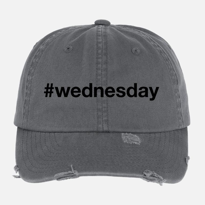 MERCREDI Hashtag mercredi Casquette vintage effet usé Flexfit