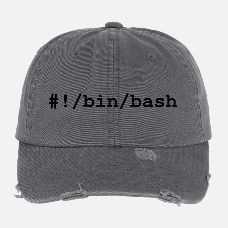 Bash / Bourne-Again Shell unter Linux und Unix Flexfit Vintage Destroyed Cap