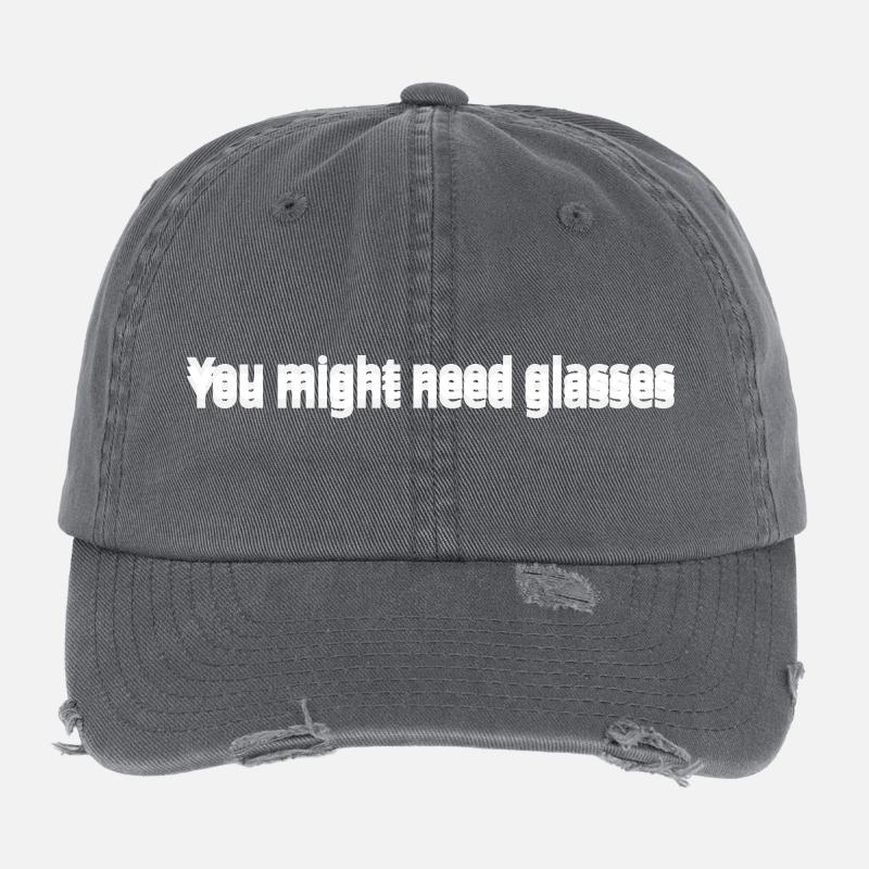 You Might Need Glasses Casquette vintage effet usé Flexfit