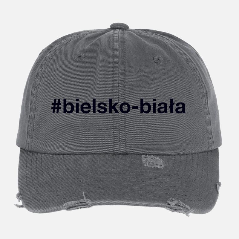 Bielsko-Biala Pologne - Casquette vintage effet usé Flexfit - charbon