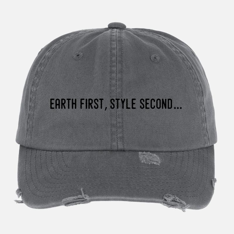 Earth first, style second... Casquette vintage effet usé Flexfit