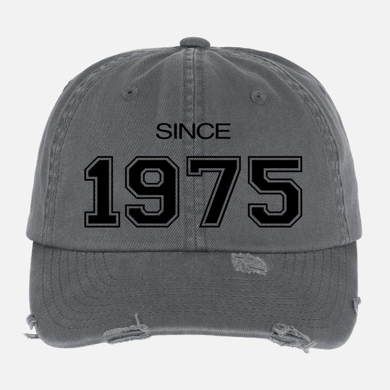 Geburtstag geschenk 1975 Flexfit Vintage Destroyed Cap