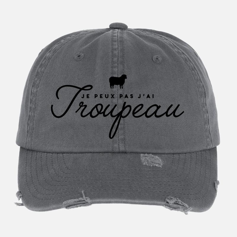 Troupeau Casquette vintage effet usé Flexfit