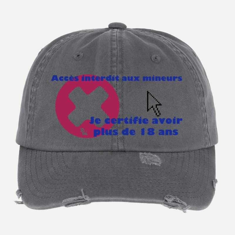 + 18 by dk Flexfit Vintage Destroyed Cap