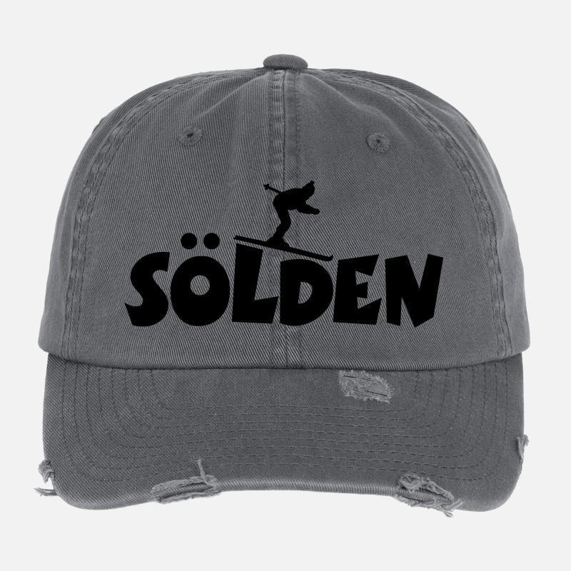 Sölden Ski (M) Flexfit Vintage Destroyed Cap