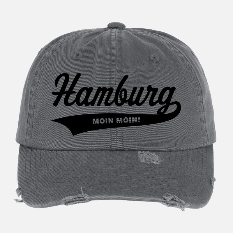 Hamburg - Moin Moin! Flexfit Vintage Destroyed Cap