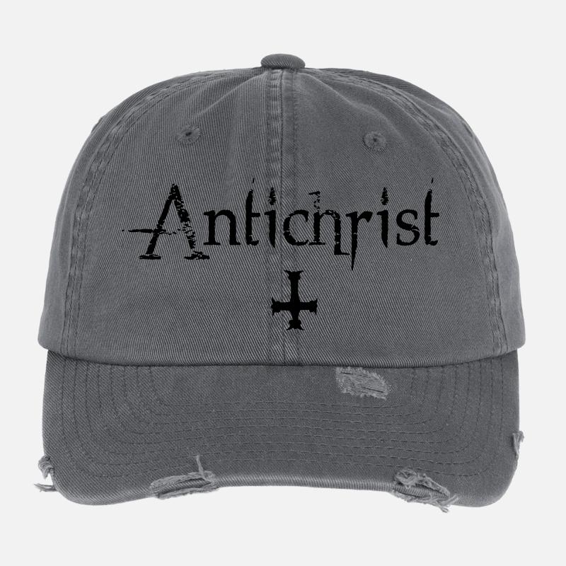 Antichrist - Lucifer Flexfit Vintage Destroyed Cap