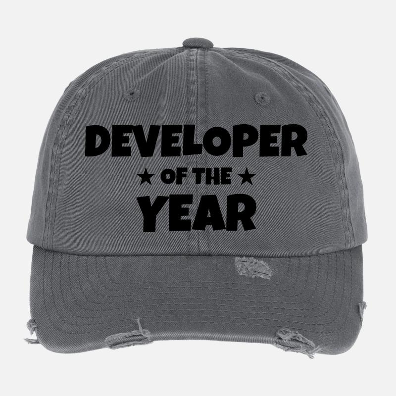 Entwickler / Informatiker / Programmierer / Flexfit Vintage Destroyed Cap