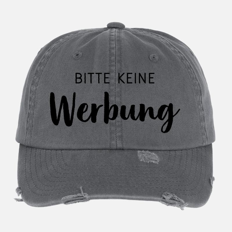 Bitte keine Werbung Aufkleber Briefkasten Flexfit Vintage Destroyed Cap