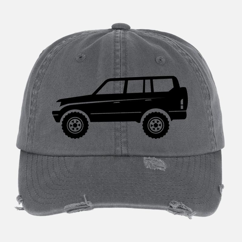 VUS d’aventure tout-terrain Casquette vintage effet usé Flexfit