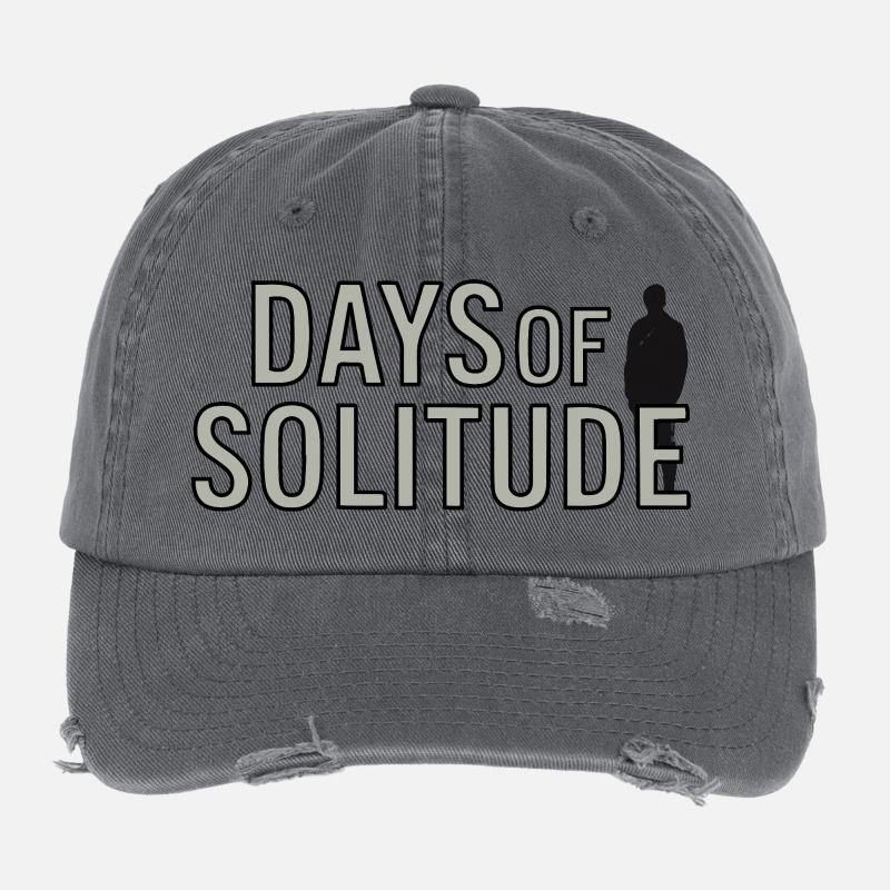 Minimalistische einsame Silhouette Illustration Flexfit Vintage Destroyed Cap
