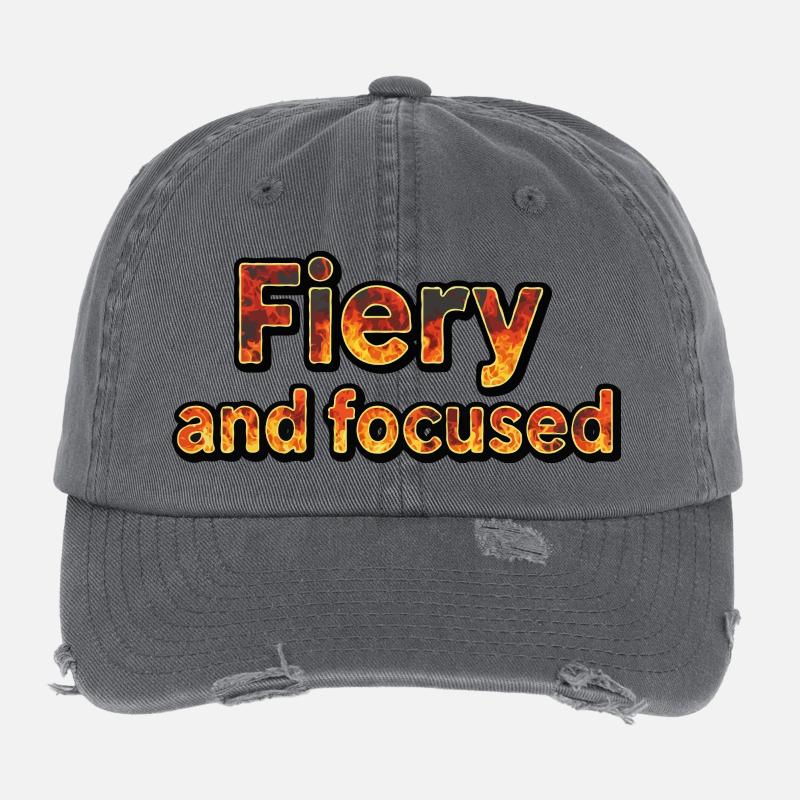 Fiery and focused Flexfit Vintage Destroyed Cap