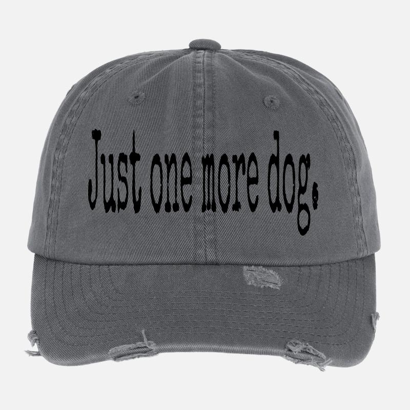 Juste un chien de plus – Typographie pure Casquette vintage effet usé Flexfit