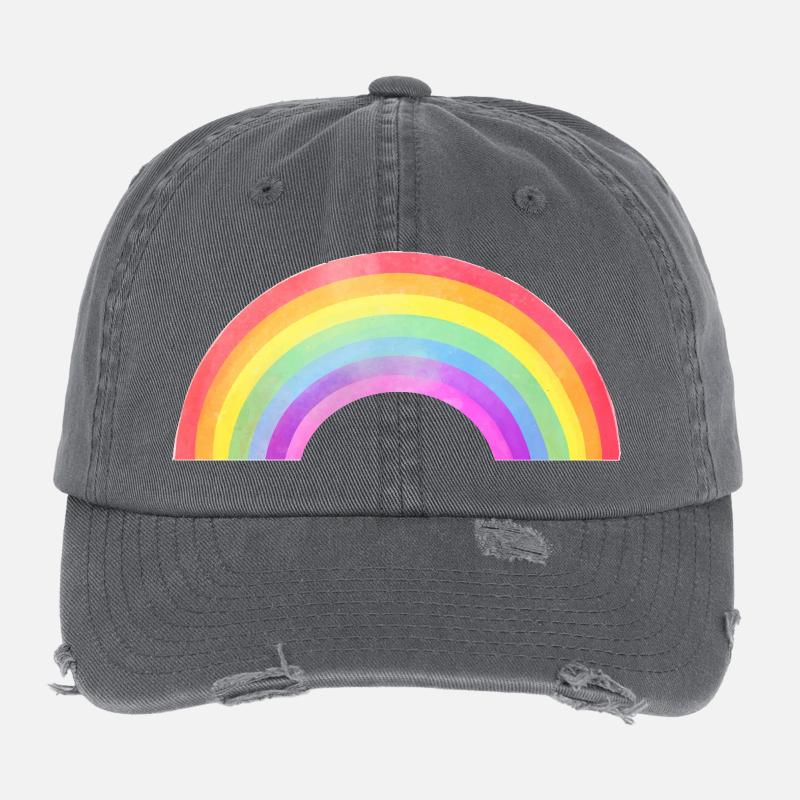 Regenbogenbogen  Flexfit Vintage Destroyed Cap