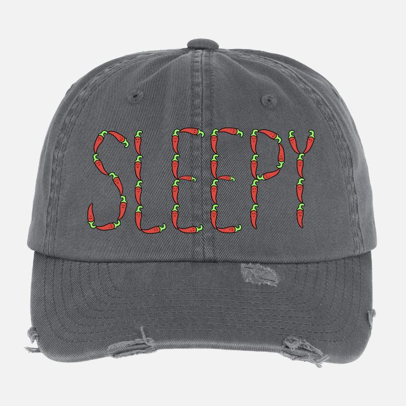 Chilischoten schläfrig Flexfit Vintage Destroyed Cap