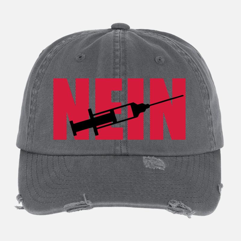 Pas de seringue Casquette vintage effet usé Flexfit