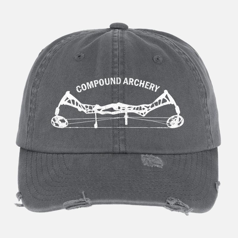 Compound Bogensport Flexfit Vintage Destroyed Cap
