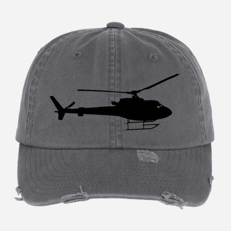 Hélicoptère idée cadeau rapidement Casquette vintage effet usé Flexfit