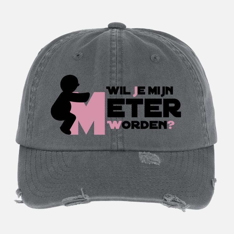 Grimpe jusqu’au Big M Casquette vintage effet usé Flexfit