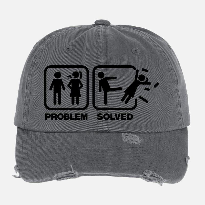problem solved Casquette vintage effet usé Flexfit