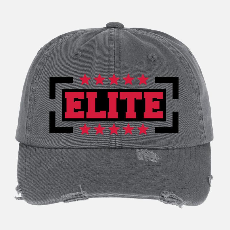 Elite Logo Flexfit Vintage Destroyed Cap