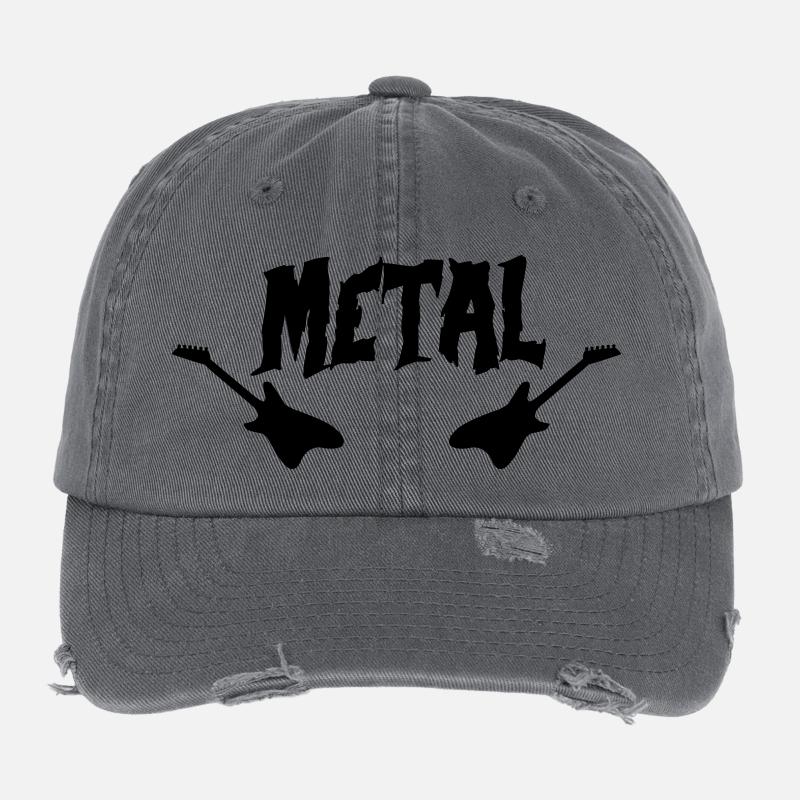 metal_01 Flexfit Vintage Destroyed Cap