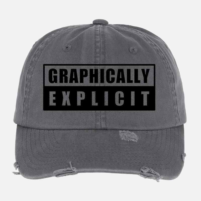 Warnhinweis Flexfit Vintage Destroyed Cap