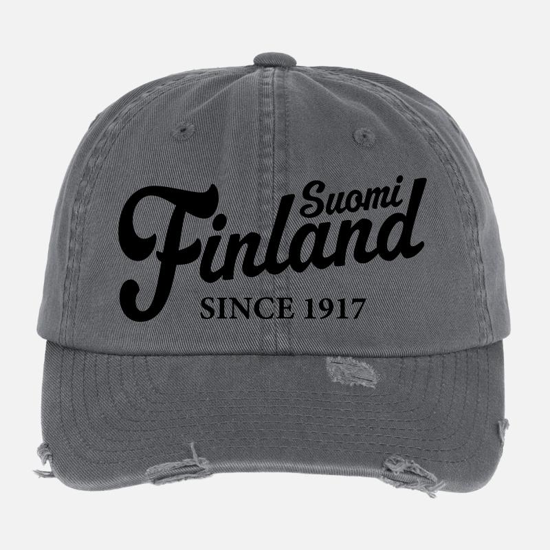 Finlande - Suomi - Finlande Casquette vintage effet usé Flexfit