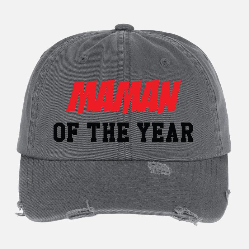 Mama des Jahres - Muttertag Flexfit Vintage Destroyed Cap