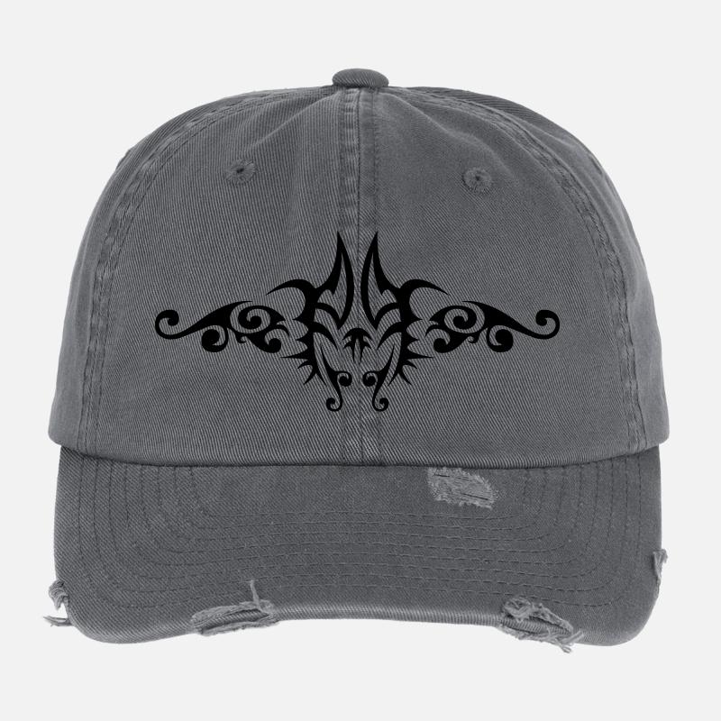 Tribal 6 par Helfspawn Casquette vintage effet usé Flexfit