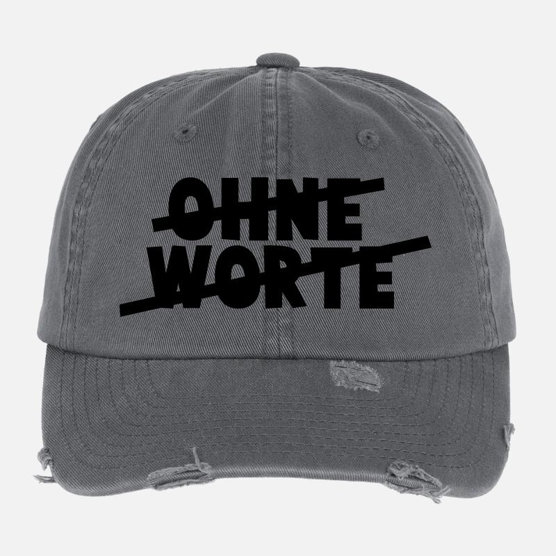 Sans paroles Casquette vintage effet usé Flexfit