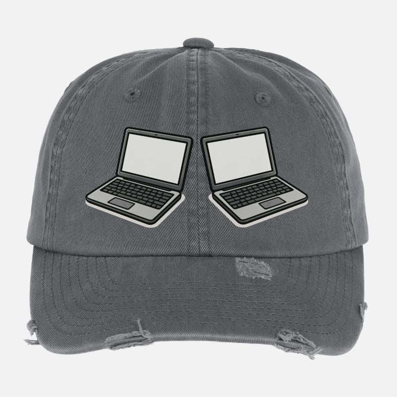 Double Laptop Flexfit Vintage Destroyed Cap