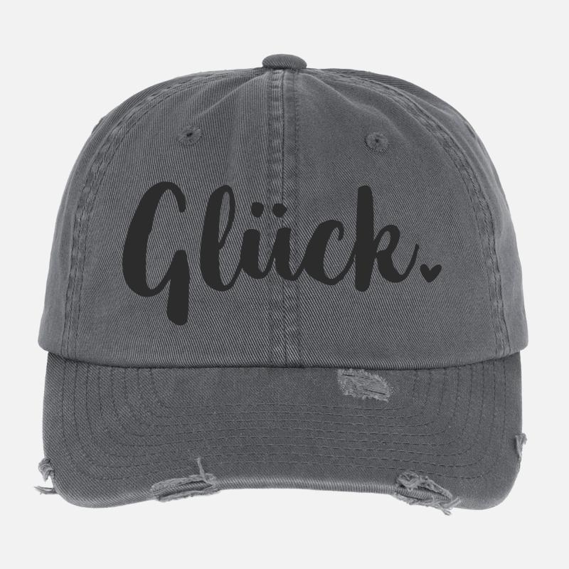 Glück Statement Flexfit Vintage Destroyed Cap